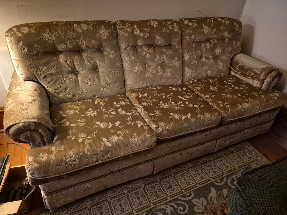 Velour Couch