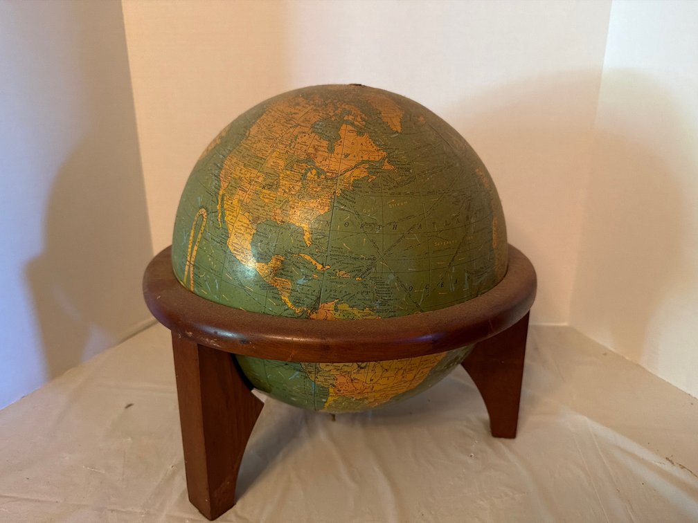 12” Standard Globe, Wood Stand