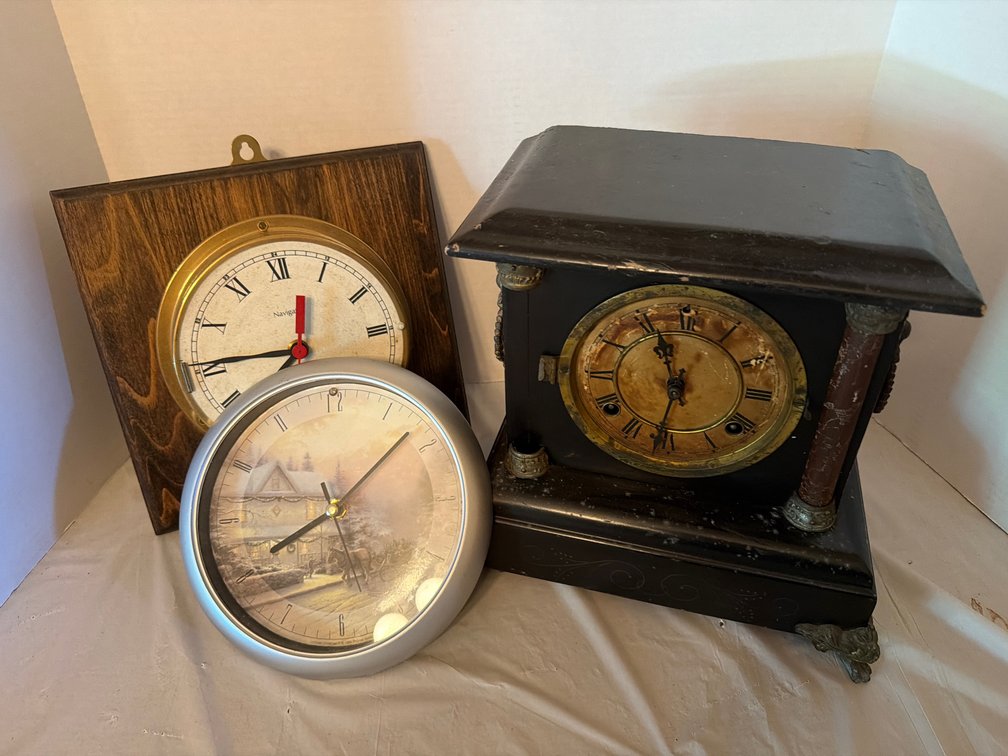 Mantle Clock-Needs Work, Battery Operated Clocks