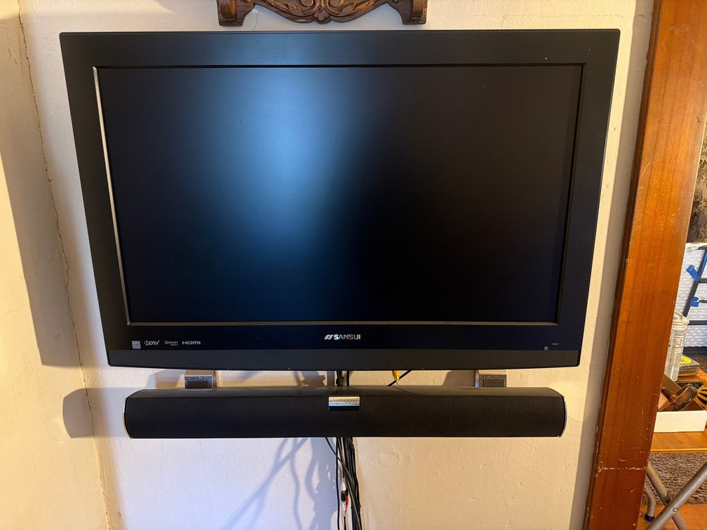 31” TV, Sound Bar, Subwoofer-Needs to be Removed