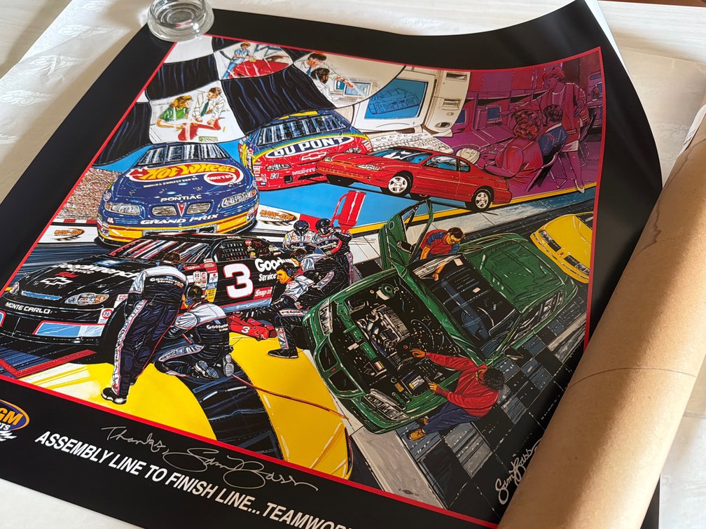 UAW-GM Motorsports Poster-Sam Bass,