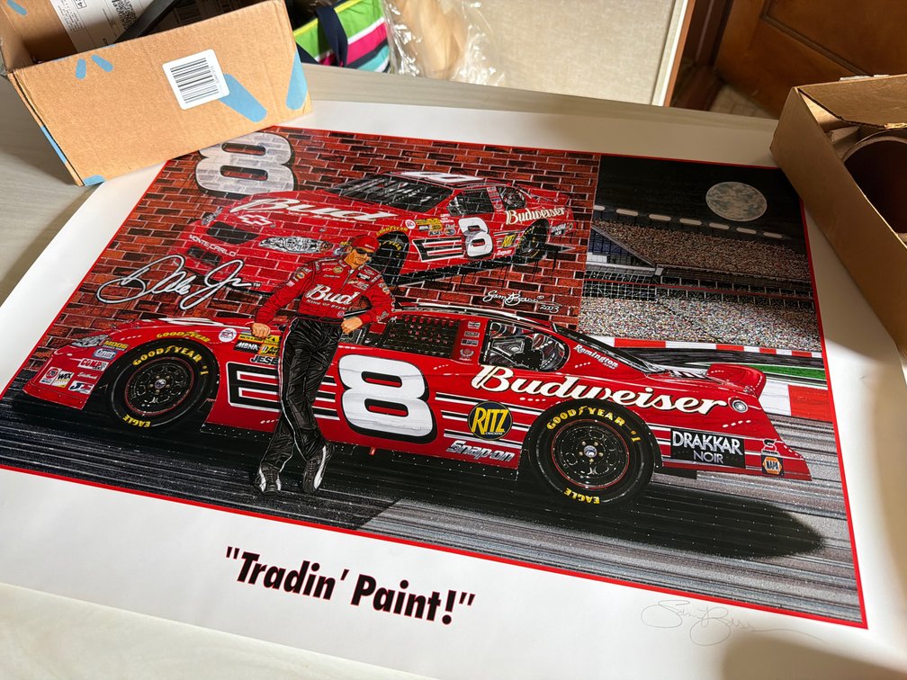 Numbered and Signed “Trading Paint”-Sam Bass
