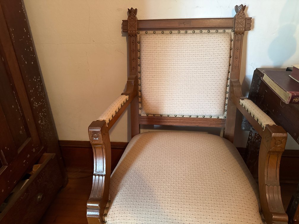 Antique Victorian Eastlake Style Armchair