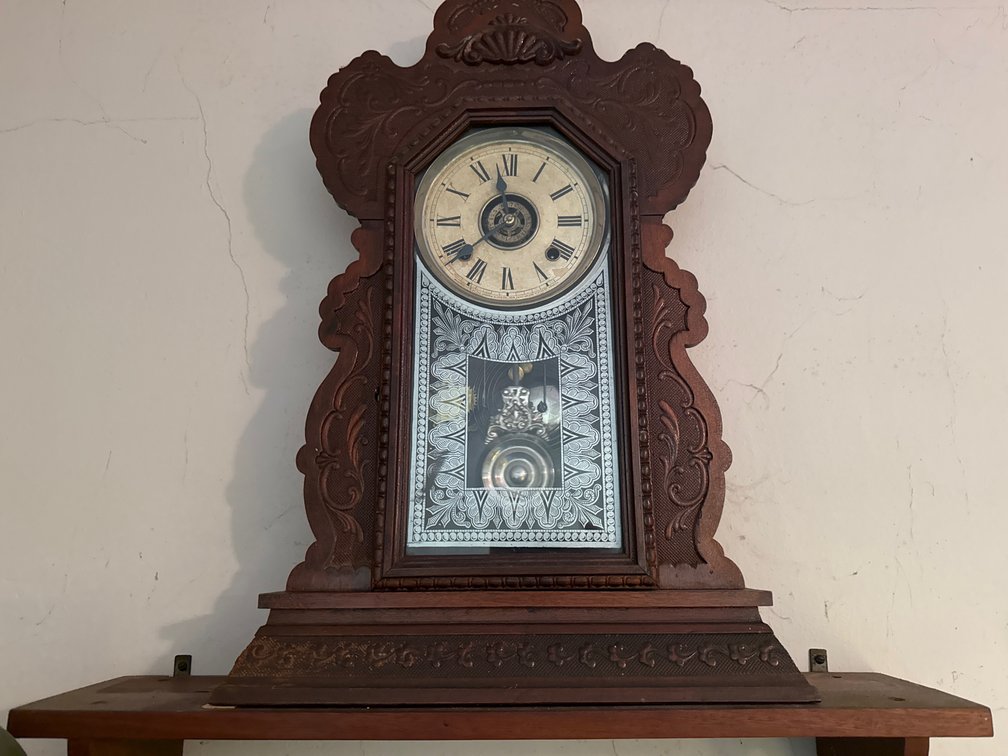 Antique “Gingerbread” Mantle Clock