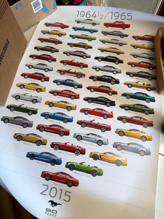 Mustang Anniversary Posters