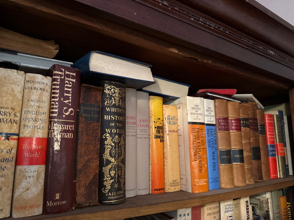 Contents of Shelf Variety of Books