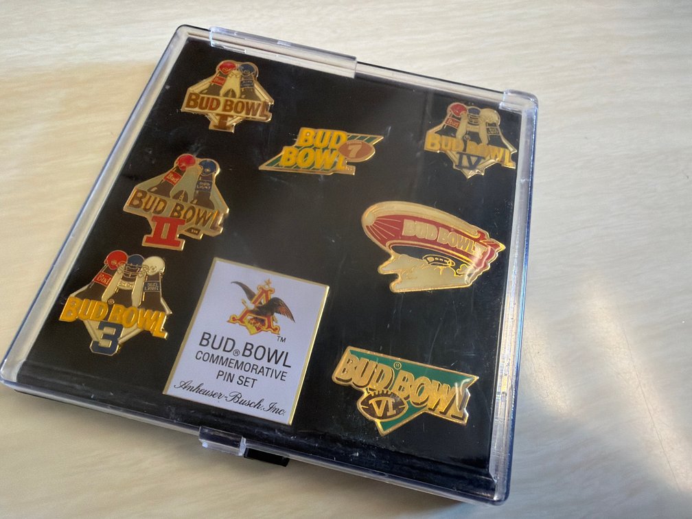 Bud Bowl Commemorative Pin Set