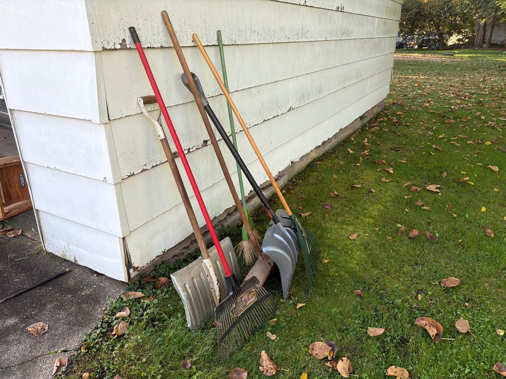 Broom, Rake, Shovels