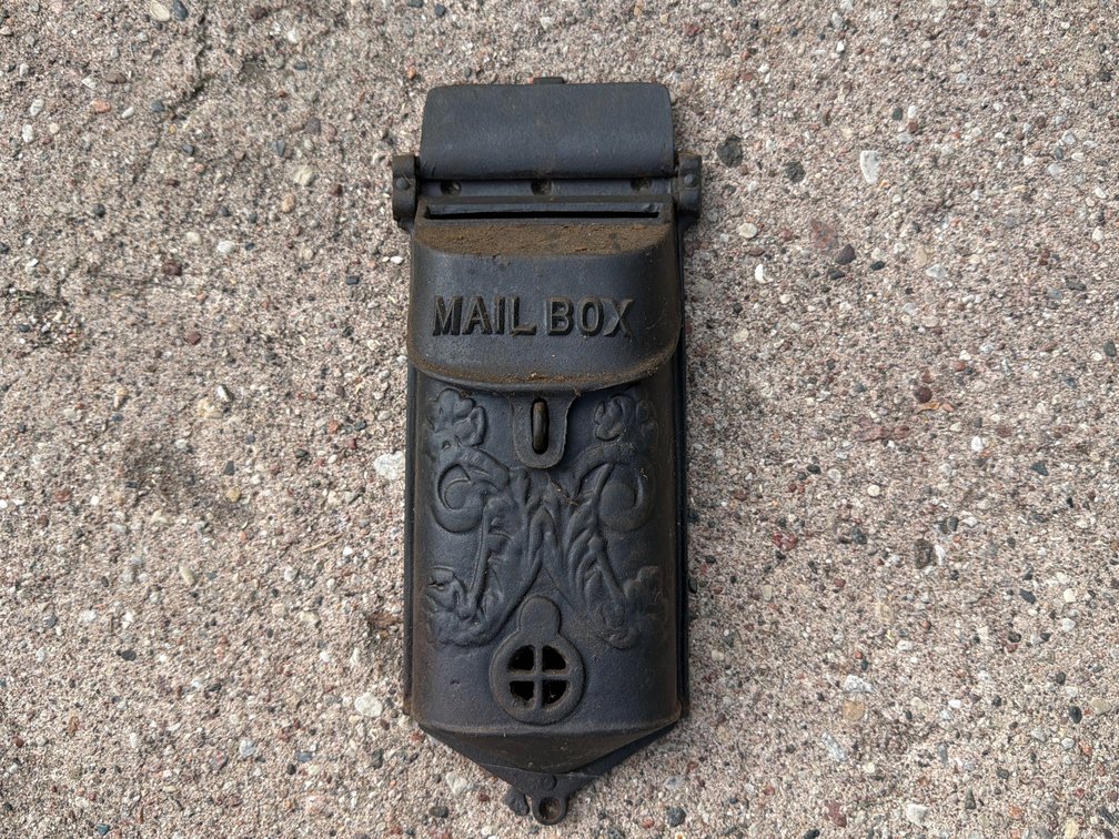 Old Galvanized Metal Mailbox