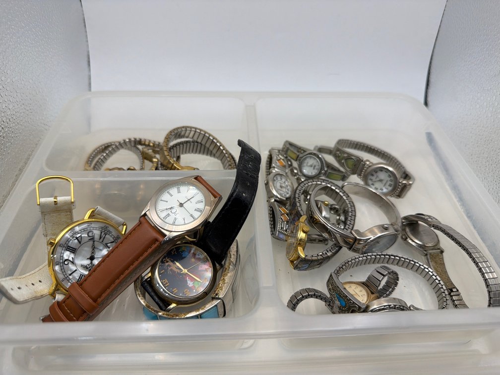 Small Tote with a Variety of Watches