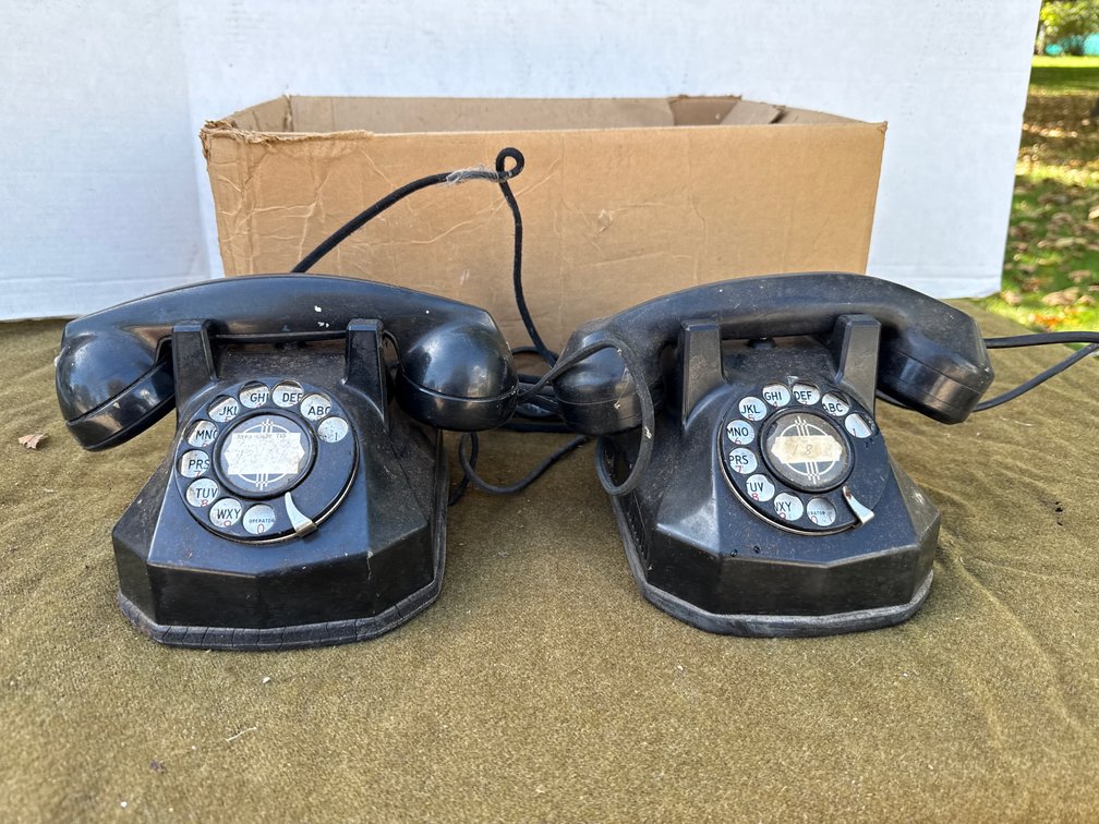 Box of 2 Rotary Telephones