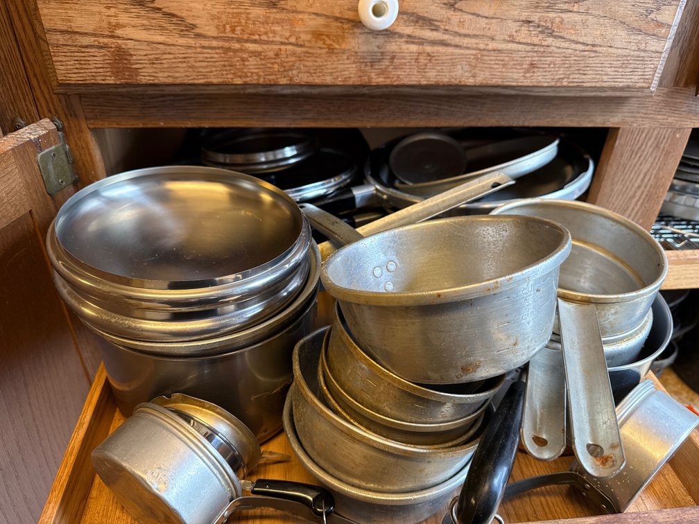 Lot of Pans and Covers