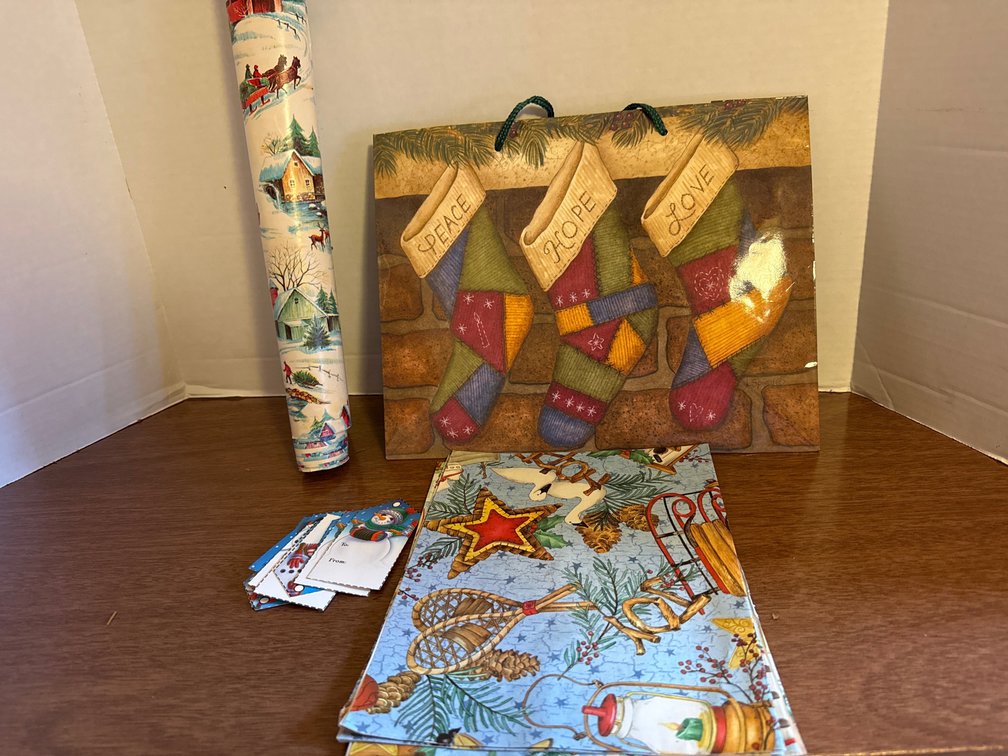 Wrapping Paper, Tags, Bag