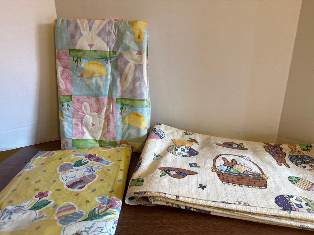 3 Easter Table Cloths