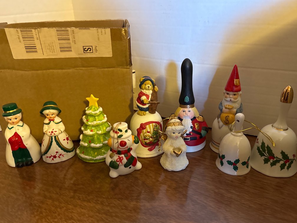 Box Of Holiday Themed Bells