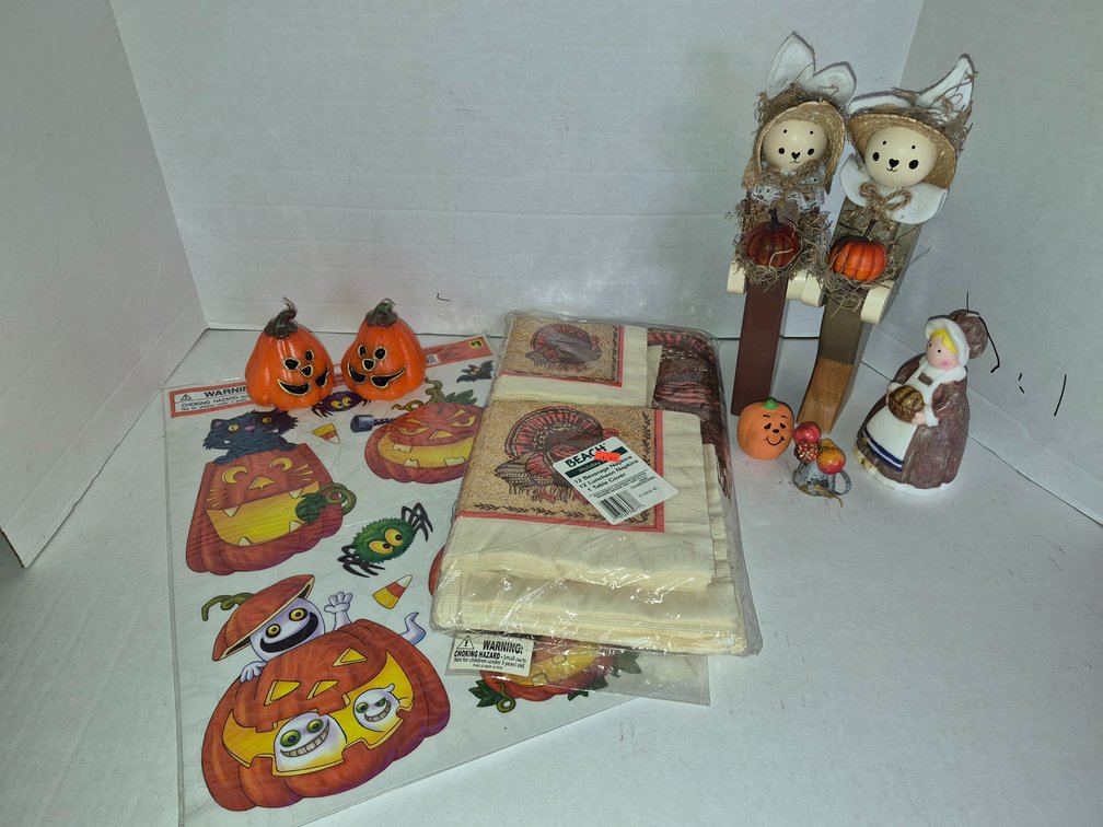 Fall Napkins, Clings, Jack O Lantern Candles & More
