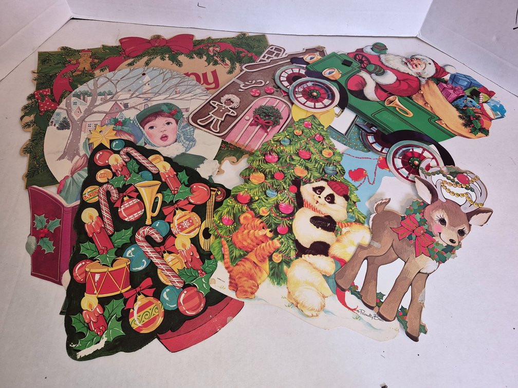 Vintage Christmas Die-cut Decorations