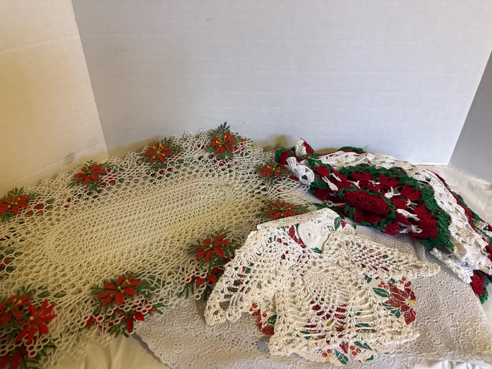 Variety of Placemats-Some Vintage, Holiday Doilies