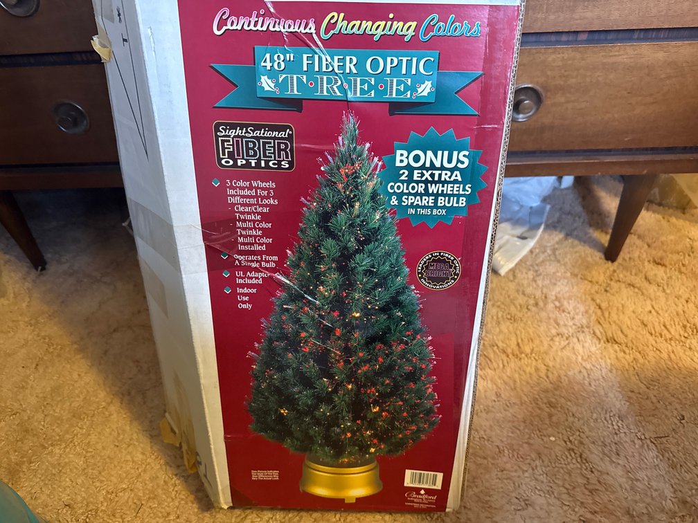 48” Fiber Optic Christmas Tree-Appears New in Box