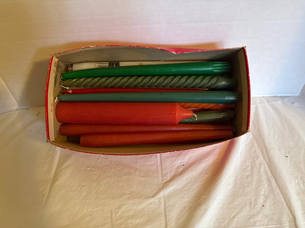 Box Of Pillar Candles