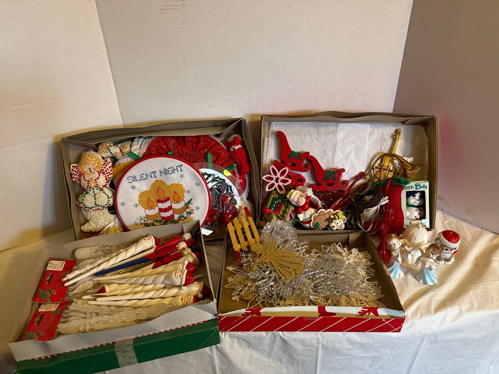 Vintage Homemade Ornaments, And Decorations