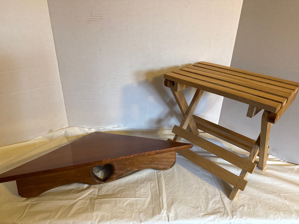 Corner Shelf, Small Foldable Table