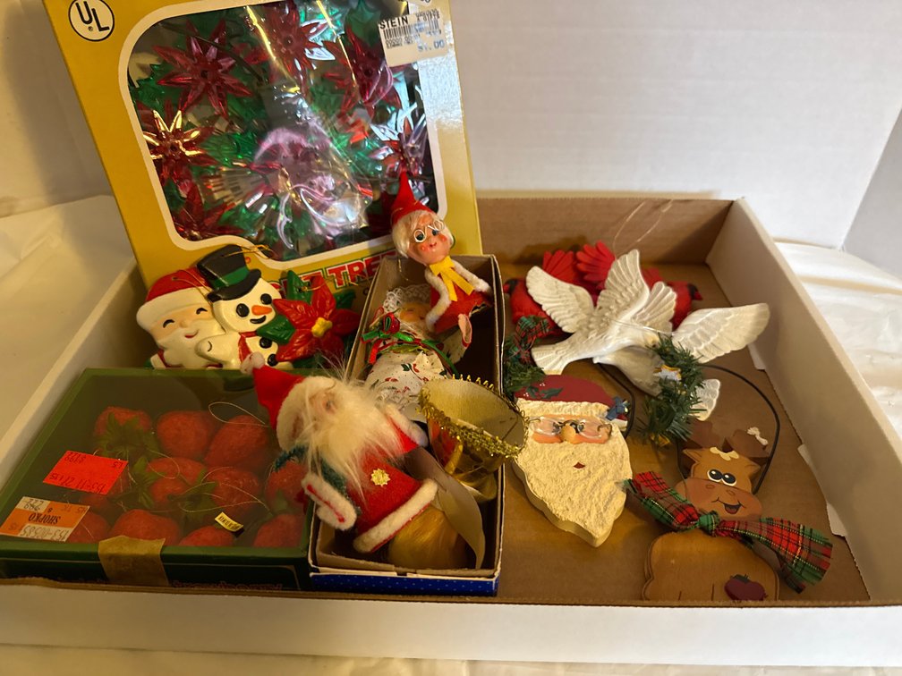 Tree Topper, Ornaments Some Are Vintage
