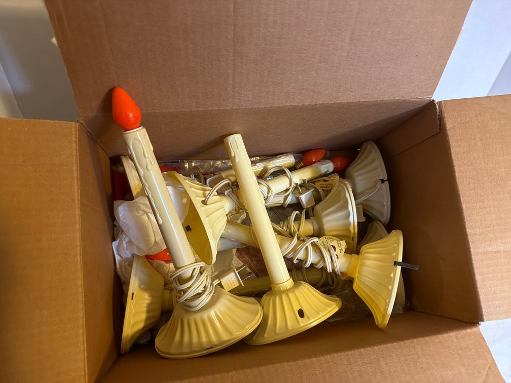 (9) Vintage Electric Candle Stick Lights