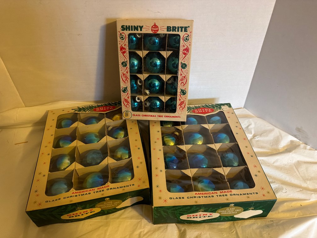 Shiny Brite Vintage Glass Ornaments