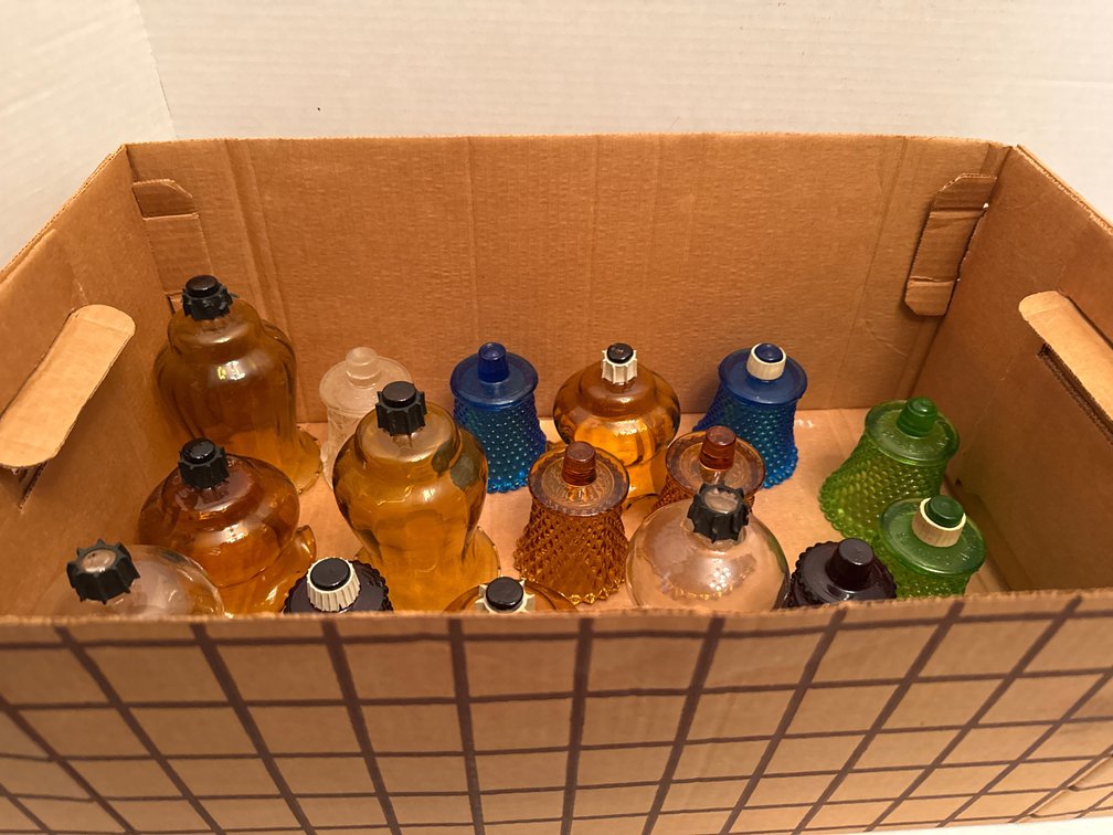 Box of Vintage Glass Votive Cups