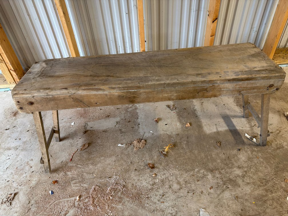 23.5”x49”x14” Wooden Bench - Legs Not Steady