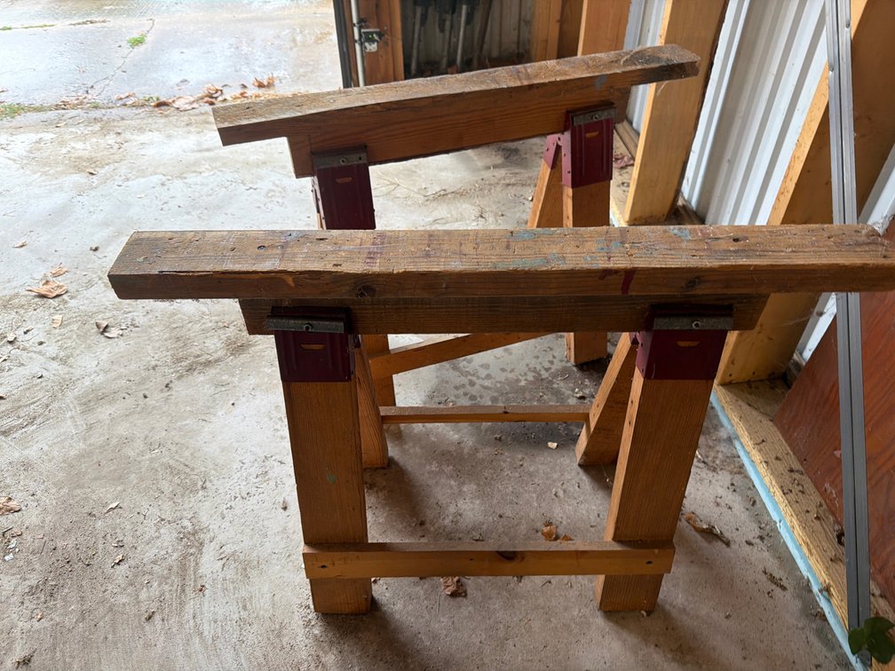 Pair of Wood Saw Horses