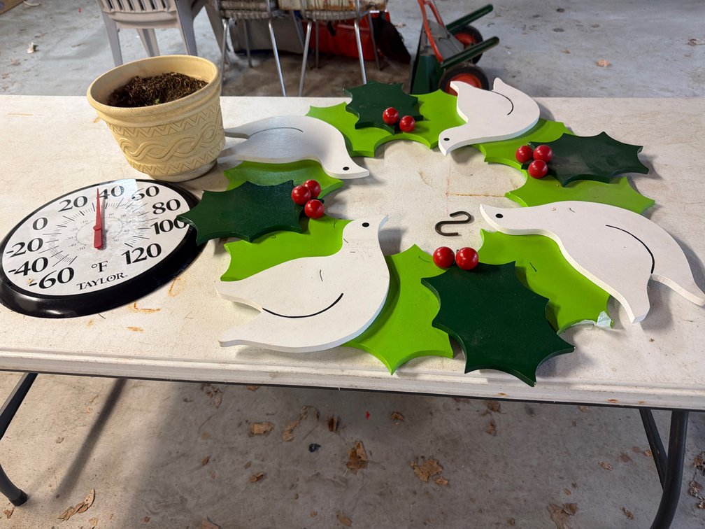 Pot, Wooden Wreath, Thermoter