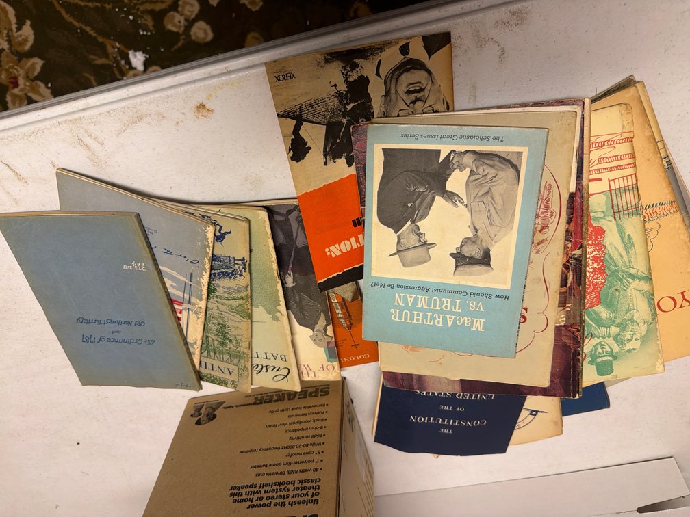 Box of Old Army Government Books