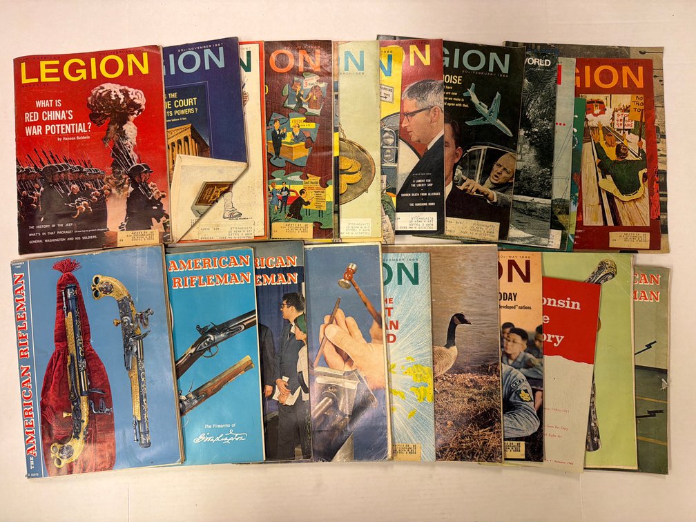 Vintage Lot of American Legion/Fortune/American Rifleman Magazines