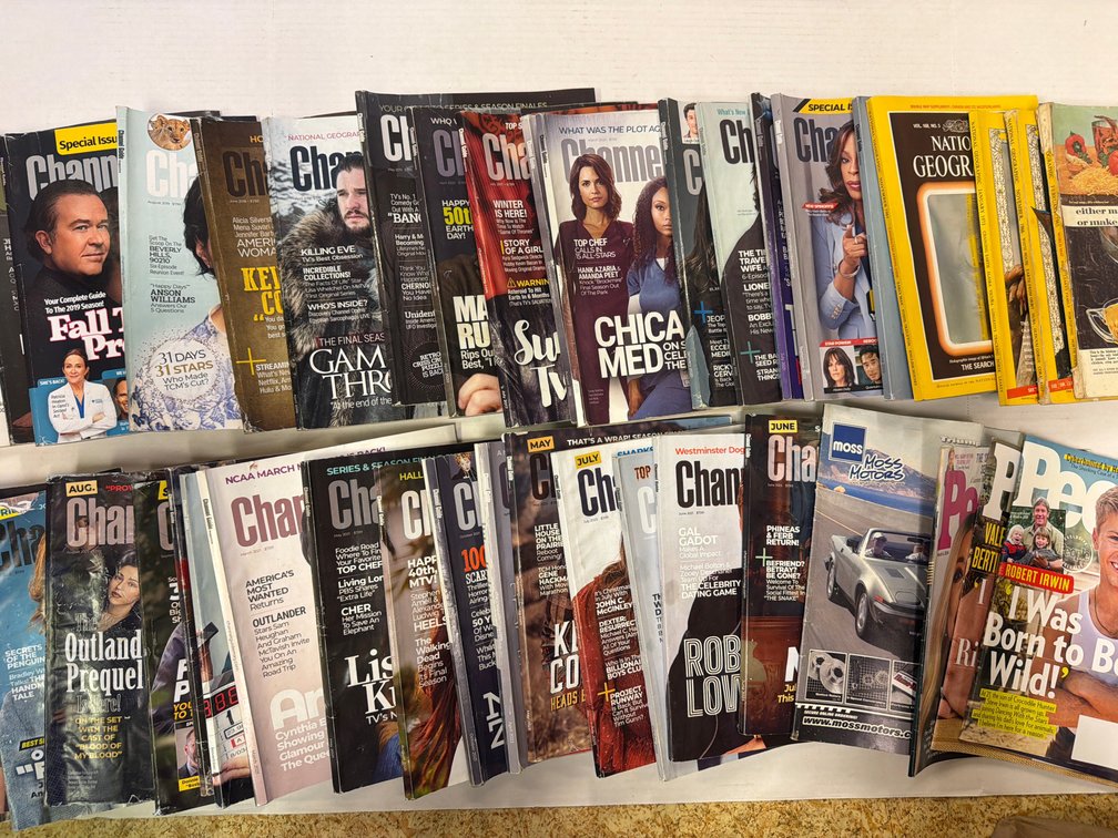 Magazine Lot People/Nat Geo/Channel Guide