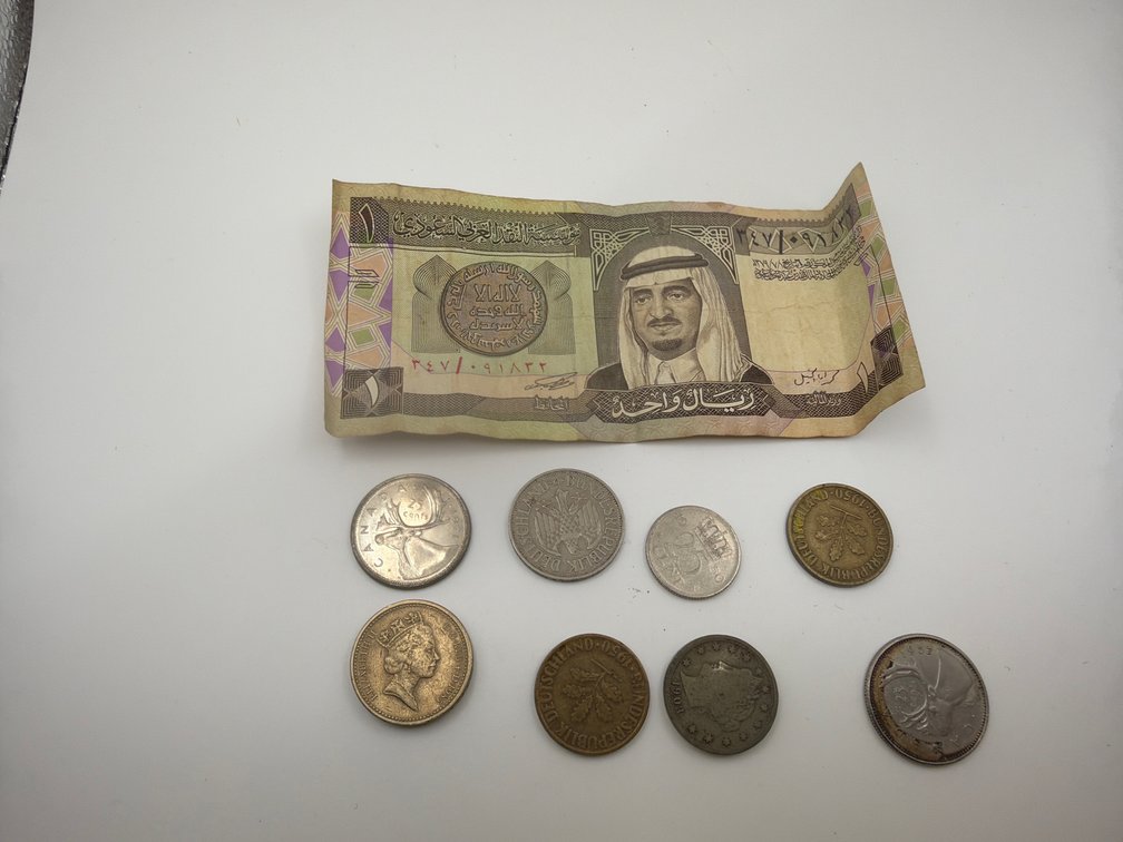 Foreign Coins And Bill