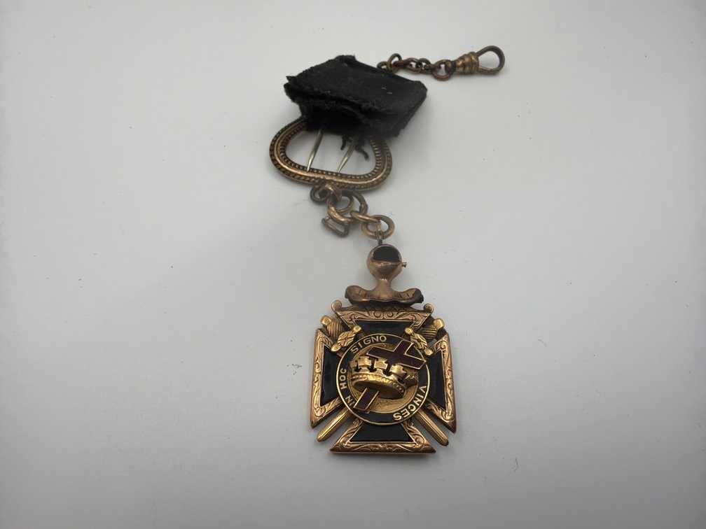 Masonic Knights Templar Watch Fob
