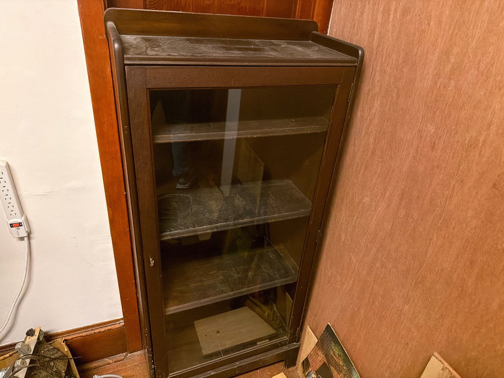 Book Case with Glass Door-24.5” X 53” Tall X 11” Deep
