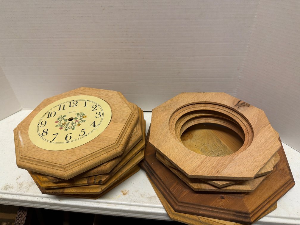 Wood Clock Faces
