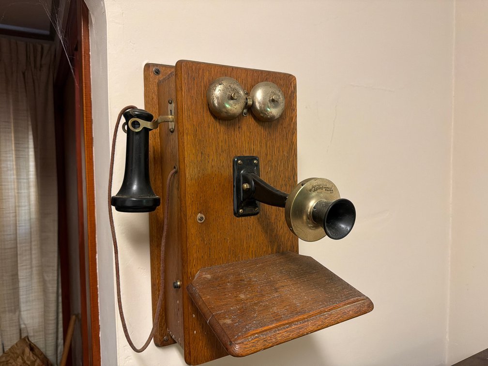 Antique Crank Phone-Will need to be Removed from Wall