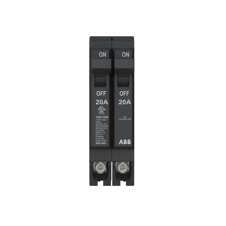 ABB Q-Line Tandem Breaker 20A 1P 120/240VAC