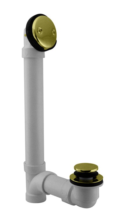 Westbrass Tip Toe 40 PVC Bath Waste Brass