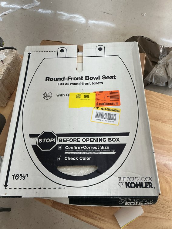 Kohler Round Front Toilet Bowl