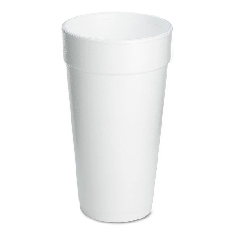 DART 20 oz White Foam Cups (500/case)