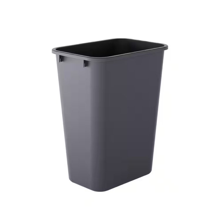 10 Gal. Black Rectangular Office Trash Can