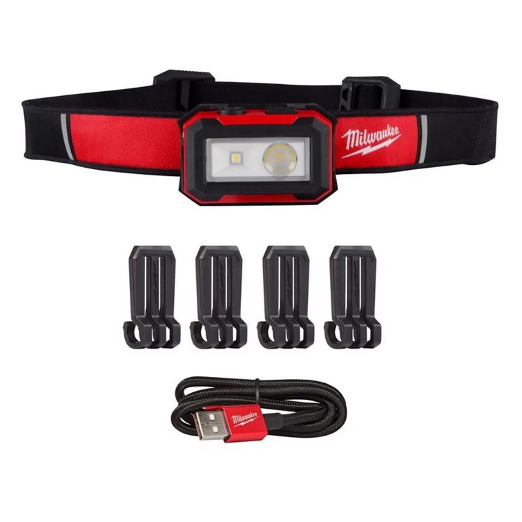 Milwaukee 450 lm LED Headlamp Black/Red