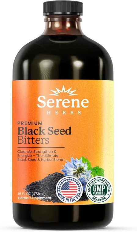 Serene Herbs Black Seed Oil Bitters 16 oz