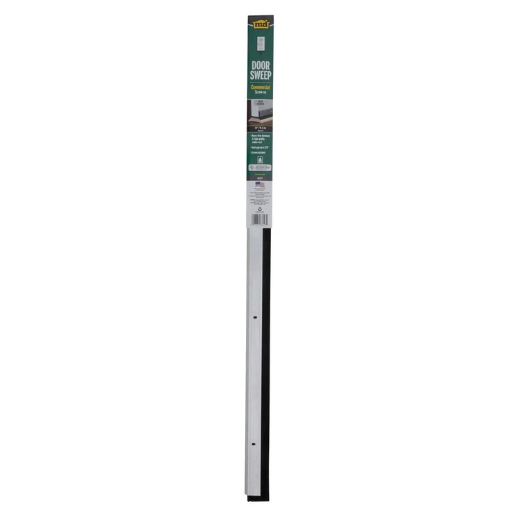 M-D Silver Aluminum Door Sweep 36" L x 1.88"