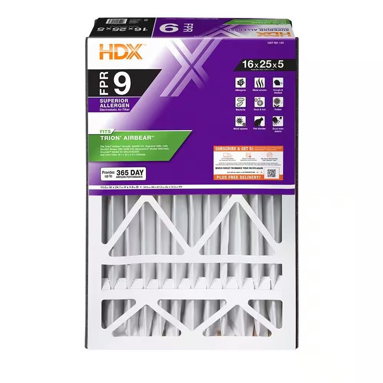 Trion AirBear Pleated Filter FPR 9, MERV 13